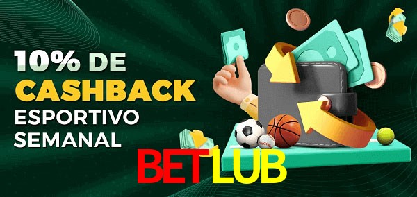 10% de bônus de cashback na BETLUB
